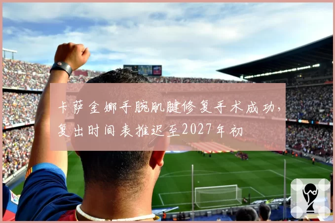 卡萨金娜手腕肌腱修复手术成功,复出时间表推迟至2027年初
