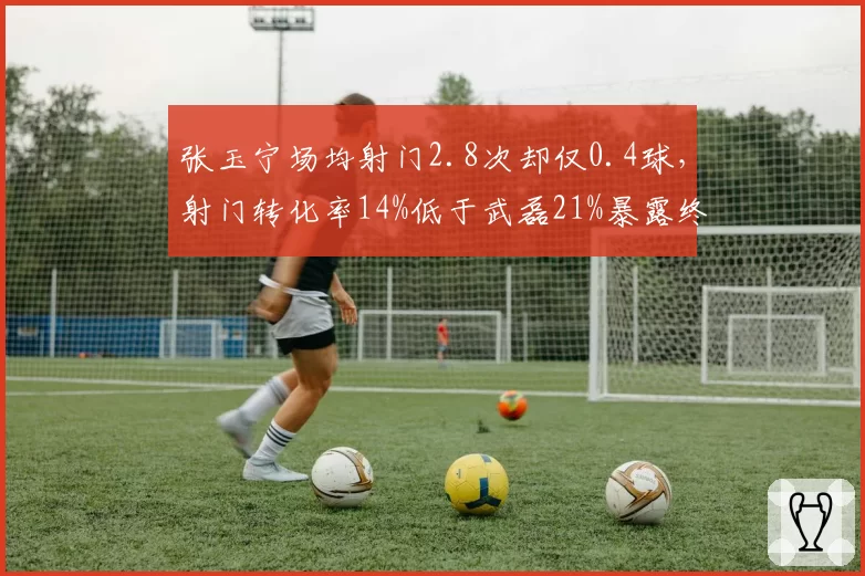 张玉宁场均射门2.8次却仅0.4球，射门转化率14%低于武磊21%暴露终结差距